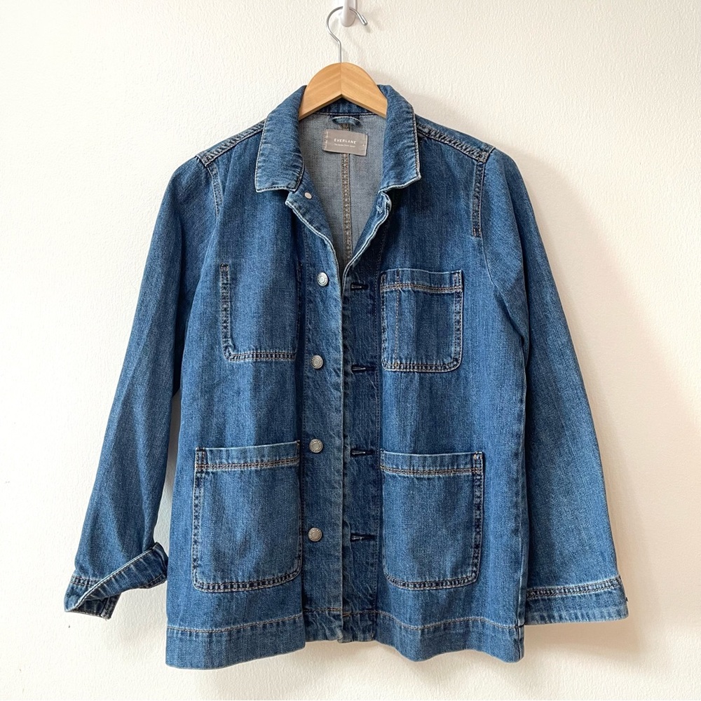 Everlane jean denim chore jacket sz M medium